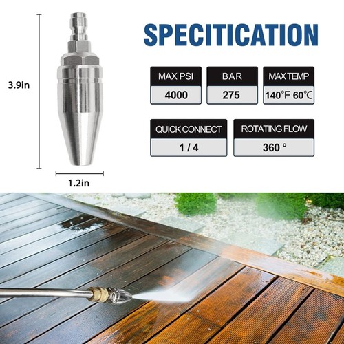 Pressure washer turbo nozzle - pressure,